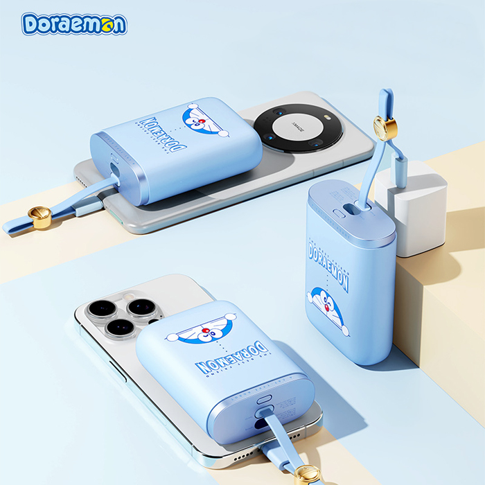 Pin sạc dự phòng DORAEMON POWER BANK - 10000mAh 1 doraemon energy bag with cable fast charging power bank 10000mah 44